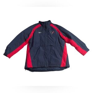 Reebok Houston Texans on field Team Apparel Size Large Jacket